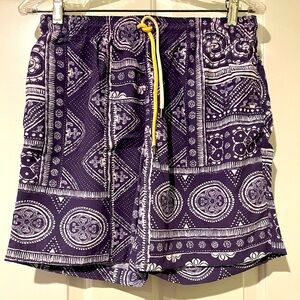 NWT J.McLaughlin Bandana Patchwork Gibson Swim Trunk Size Small